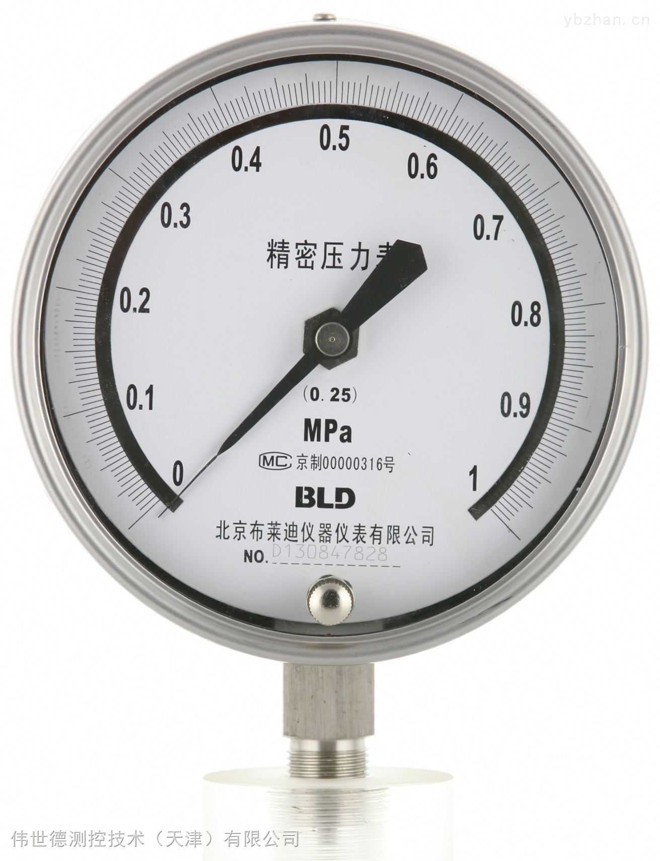 布莱迪 > ytf-100h不锈钢精密压力表