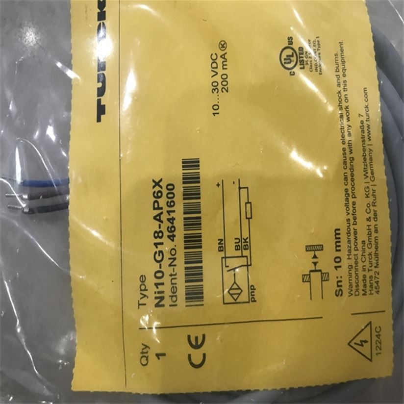 圖爾克TURCK位移傳感器Ni8-S18-AN6X