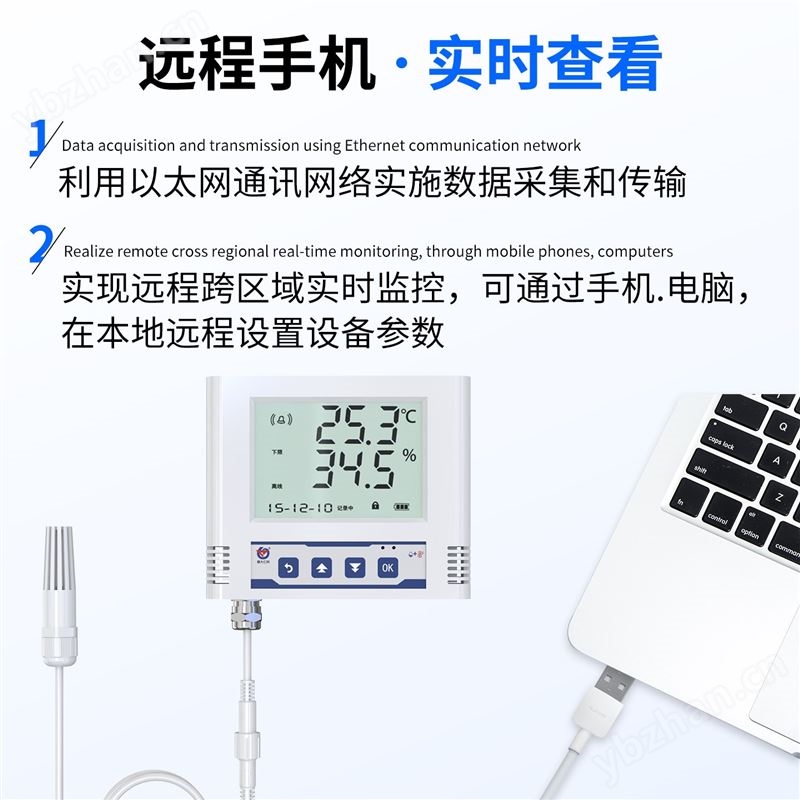 以太網型溫濕度記錄儀