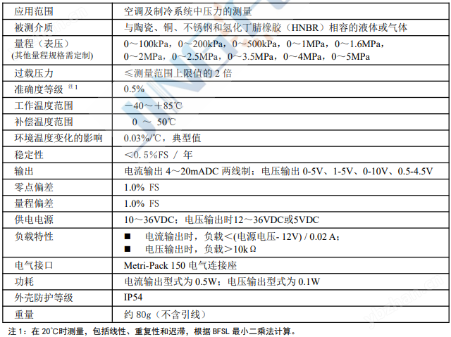 制冷機中高壓壓傳感器壓力變送器