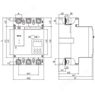 低压配电系统智能塑壳断路器 3P50A塑断