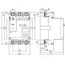 ASCM5E-125M-50A低压配电系统智能塑壳断路器 3P50A塑断