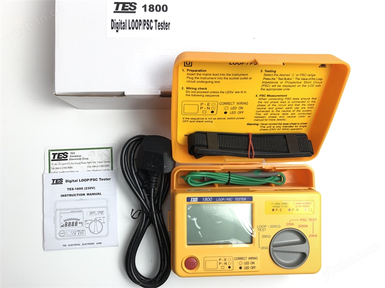 TES-1800中国台湾泰仕回路阻抗测试仪短路电流电阻测试器TES-1800A