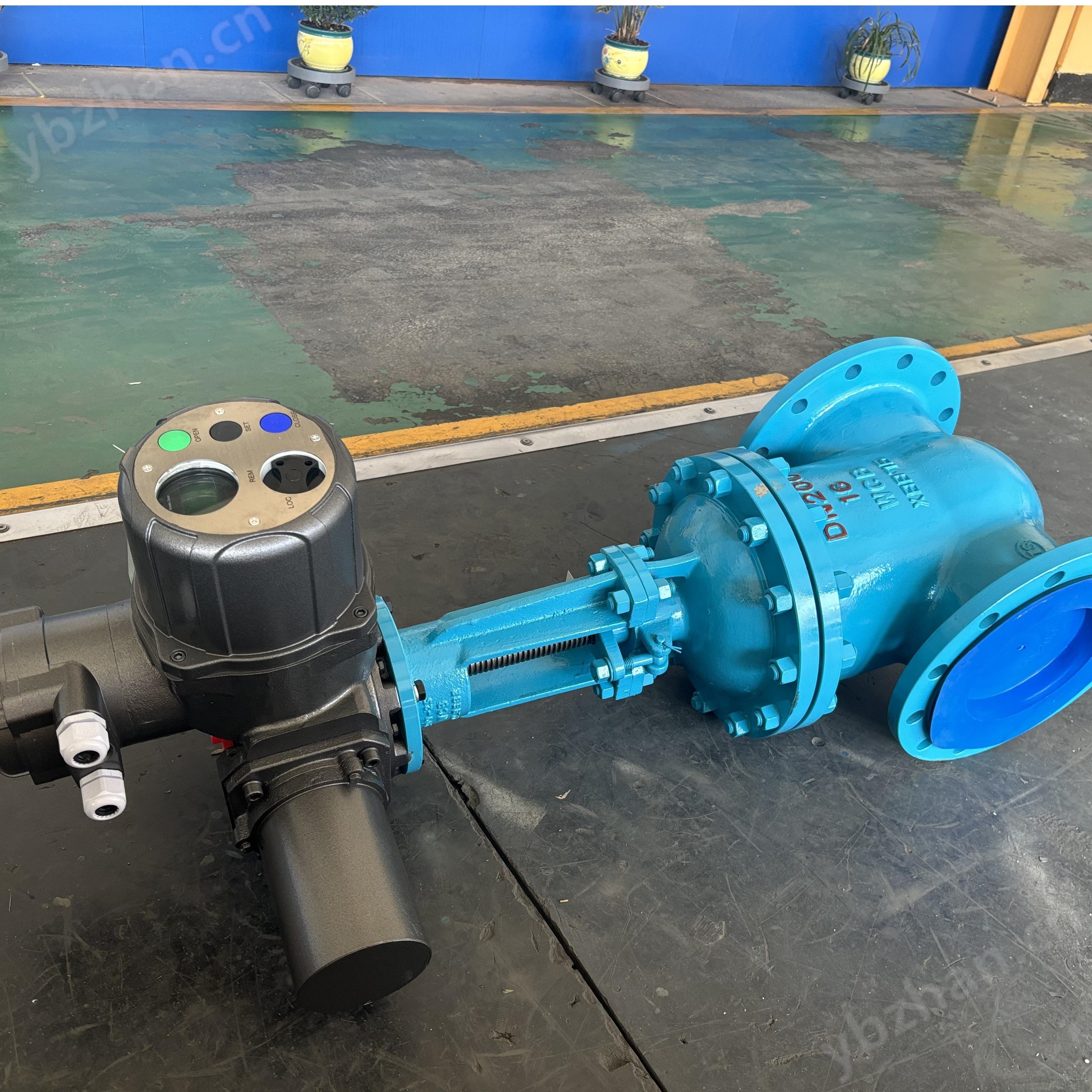 法兰铸钢电动闸阀 智能开关型