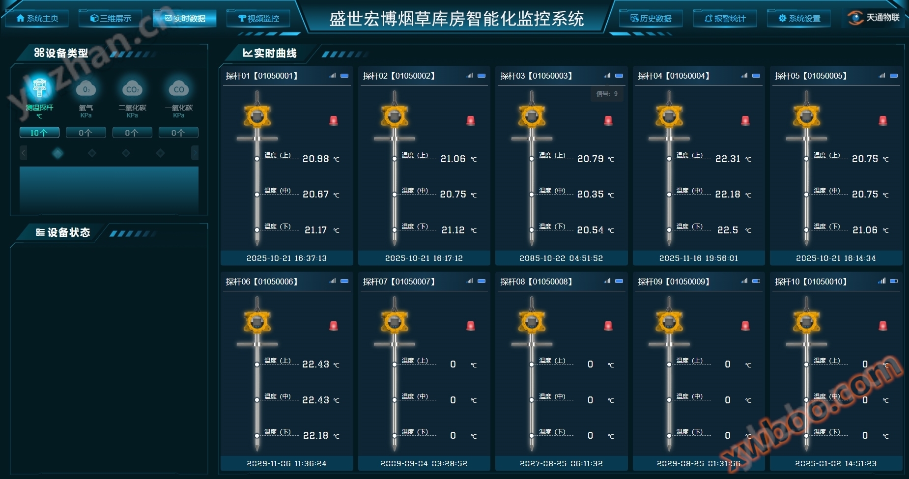 烟厂库房无线温湿度监控系统方案