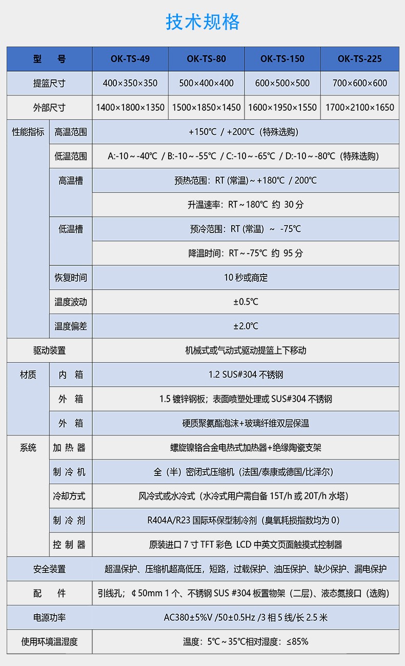 大型冷热温度冲击试验箱